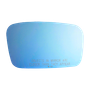 Burco Right Blue Tinted Convex Door Mirror Glass 7128