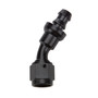 Allstar Performance 49425 | Pushlock Hose End Black 30 Deg Elbow -12