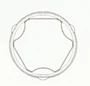 GKN Loebro Front Inner CV Joint Boot Kit 306357 - diagram