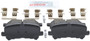 Rear Disc Brake Pad Set BE1281H - back view