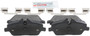 Front Disc Brake Pad Set BE1308H - back view