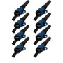 MSD Ignition 824285 | Blaster Ignition Coil Blue for Ford 2-Valve V8 8-Pack