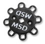 MSD Ignition 85345 | Black Pro-Billet Distributor for Chrysler 318-360