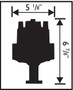 MSD Ignition 8597 | Pro-Billet Distributor for Chevy V6 Even-Fire