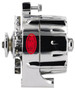 Powermaster 100 Amp 12V Chrome V-Belt Smooth Upgrade Alternator for Ford 8-37101