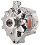 150 Amp 12V Chrome Serpentine Smooth Race Alternator for Ford | 8-37140