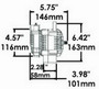 Powermaster 100 Amp 12V Black Race Alternator for Denso 110 mm | 8132