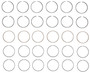 Enginetech S93116 | Premium Piston Rings for 96-01 Nissan 3.0 VQ30DE | Steel Top