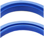 Enginetech S0763 2-Piece Silicone Rear Main Seal for 1959-1989 Buick Cadillac Chevrolet GMC Oldsmobile Pontiac - Offset Double Lip