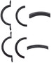 Enginetech S0692 2-Piece Polyacrylate Rear Main Seal for 1964-1986 American Motors International Jeep - Single Lip - OEM-Spec Replacement