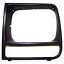 Crown Automotive 55055137 Left Headlight Bezel - Fits 1997-2001 Jeep XJ Cherokee (Black Smooth)