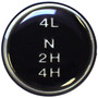 Crown Automotive J3241430 Transfer Case Shift Knob Emblem - Fits 1980-1986 Jeep CJ-5, CJ-7, CJ-8