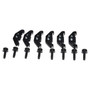 Crown Automotive 55397093K8 Complete Hard Top Hardware Kit (6 Retainers & 8 Screws) - Fits 2007-2018 Jeep JK Wrangler w/ Hard Top