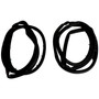 Crown Automotive 5017462K Door Seal Kit Left & Right - Fits 1997-2006 Jeep TJ Wrangler