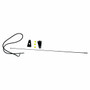Crown Automotive 82200683K Black Antenna Kit w/ Bracket - Fits 1975-1995 Jeep CJ/YJ Models