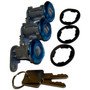 Crown Automotive 8122874K3 Door Lock Kit Front & Rear Left & Right - Fits 1987-1990 Jeep YJ Wrangler