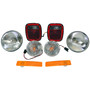 Crown Automotive LK2 Driving Light Kit Front & Rear Left & Right - Fits 1976-1980 Jeep CJ-5 and CJ-7 Models