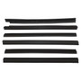 Crown Automotive 55235404MK for 1984-1996 Jeep XJ Cherokee 4-Door Front & Rear Door Glass Weatherstrip Kit 6-Piece, Direct OE Replacement