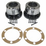 Crown Automotive 400502 Front Locking Hub Set w/ Gaskets for 1972-1981 Jeep CJ-5, CJ-6, CJ-7 & CJ-8 6-Bolt Flange 27 Spline