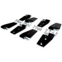 Crown Automotive 55395384K8 Door Hinge Set Front & Rear Left & Right Upper & Lower - Fits 2007-2018 Jeep JK Wrangler