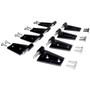 Crown Automotive 55395384K8 Door Hinge Set Front & Rear Left & Right Upper & Lower - Fits 2007-2018 Jeep JK Wrangler