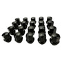 Crown Automotive 6509422BLK for 2011-2024 Jeep JL Wrangler, JT Gladiator, WK2 & WL Grand Cherokee Black Lug Nut Kit M14x1.5, All Models