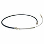 Crown Automotive J5353238 Front Parking Brake Cable for 1976-1986 Jeep CJ-7, 61-3/4" Long, Plastic, Steel and Rubber Construction