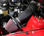 K&N 57-2571 57 Series FIPK Performance Air Intake System for 2007-2009 Ford Mustang - Red Cotton Gauze Filter, Gen II