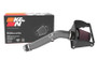 K&N 77-2619KC Typhoon Cold Air Intake System for 2018-2023 Ford F-150 - Gunmetal Gray Aluminum Tube, Red Cotton Filter, 6.38 HP Gain