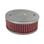 K&N 56-9095 Custom Racing Air Cleaner Assembly - Round Red Cotton Gauze Filter with Chrome Top for Carburetors
