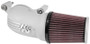 K&N 57-1137S FIPK Performance Air Intake System for Harley-Davidson (Silver Tube) - Red Cotton Gauze Filter, CARB Legal