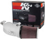 K&N 57-1137S FIPK Performance Air Intake System for Harley-Davidson (Silver Tube) - Red Cotton Gauze Filter, CARB Legal