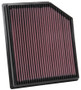 K&N High-Flow Air Filter 33-5077 for 2018-2025 Dodge Durango Jeep Grand Cherokee - Panel Replacement Filter