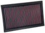 K&N High-Flow Air Filter 33-5084 for 2019-2026 Volkswagen Golf Jetta Taos - Panel Replacement Filter