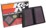 K&N High-Flow Air Filter 33-5085 for 2017-2025 Alfa Romeo Giulia Stelvio - Panel Replacement Filter