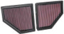 K&N High-Flow Air Filter 33-5086 (Set of 2) for 2016-2019 BMW 750Li X7 - Panel Replacement Filter