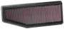 K&N High-Flow Air Filter 33-5088 for 2019-2023 Jeep Cherokee - Panel Replacement Filter