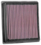 K&N High-Flow Air Filter 33-5092 for 2019-2021 Subaru WRX STI - Panel Replacement Filter