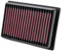 K&N CM-9910 Panel Replacement Air Filter for 2010-2026 Can-Am Ryker - Red Cotton Gauze, Lifetime Warranty