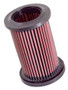 K&N DU-1006 Round Replacement Air Filter for 2006-2025 Ducati Hypermotard Monster - Red Cotton Gauze, Lifetime Warranty