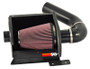 K&N 77-2570KTK Typhoon Cold Air Intake System for 1997-2019 Ford E-Series Econoline Super Duty - Textured Black Tube, Red Filter, 17.48 HP Gain