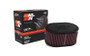 K&N RU-3510 Universal Clamp-On Air Filter - Dual Flange Oval, Cotton Gauze, 6.25" L x 4" W