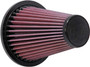 K&N E-0940 Round Tapered Replacement Air Filter for 1994-2004 Ford Mustang - Red Cotton Gauze, Lifetime Warranty