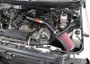 K&N 77-2579KTK Typhoon Cold Air Intake System for 2010-2014 Ford F-150 SVT Raptor - Textured Black Tube, Red Filter, 20.04 HP Gain, CARB Legal
