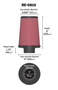 K&N RE-0810 Red Round Tapered Universal Clamp-On Air Filter - 9in Height