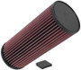 K&N E-1008 Round Replacement Air Filter for 2001-2014 Chevy GMC Express Savana - Red Cotton Gauze, Lifetime Warranty
