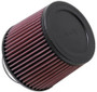 K&N RU-3570 Universal Clamp-On Air Filter - Round Tapered, Cotton Gauze, 6" OD x 5" H