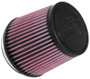 K&N RU-3600 Universal Clamp-On Air Filter - Round Tapered, Cotton Gauze, 5.375" OD x 5" H