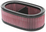 K&N E-0636 Oval Replacement Air Filter for 2020-2026 Chevrolet Corvette - Red Cotton Gauze, Lifetime Warranty