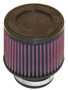 K&N RU-3700 Universal Clamp-On Air Filter - Round Tapered, Cotton Gauze, 5" OD x 4" H